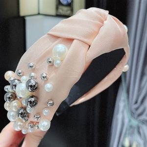 Blush Pearl and Satin Headband.